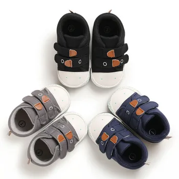 

Infant Toddler Newborn Baby Boys Girls Soft Sole Crib Canvas Shoes Sneaker