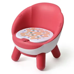 Chaise de Table en plastique pour enfants, chaise de salle à manger avec dossier, créative, vente en gros 
