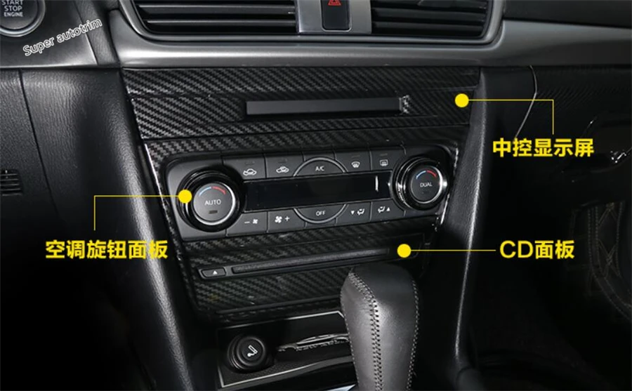 Lapetus мультимедиа кондиционер CD панель Крышка отделка Подходит для Mazda 3 AXELA седан хэтчбек ABS аксессуары интерьер