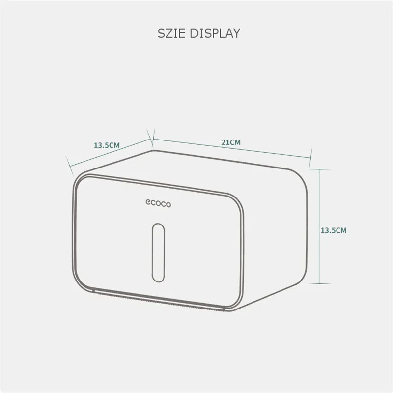Новинка, водонепроницаемая коробка для салфеток, пластиковый держатель для туалетной бумаги, настенный держатель для ванной комнаты, рулонная коробка для хранения бумажных трубок, рулон, органайзер, полка