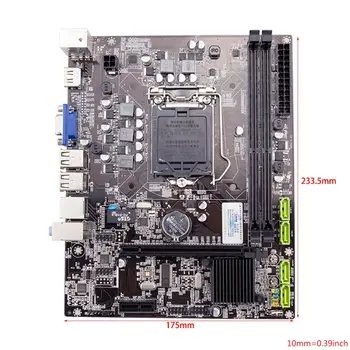 

H55 Motherboard LGA1156 DDR3 16Gram Dual Sata 2.0 4xUSB 2.0 PCI-Express Mainboard Supports I3 I5 I7 CPU For Computer