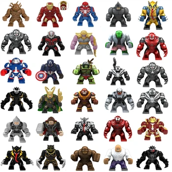 

Super Figures Hero Thanos Venom Carnage Energy Hulkbuster Thing Rhino Darkseid Custom Figures fit all building blocks