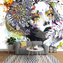 Пользовательские 3D обои тренд рисованный эскиз личность искусство абстрактный Аватар фреска фон стены высокого качества водонепроницаемый материал