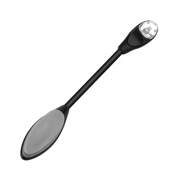 

Creative Flexible Clip-On Bright Book Laptop Light Black LED Low Power Plastic Book Reading Lamp