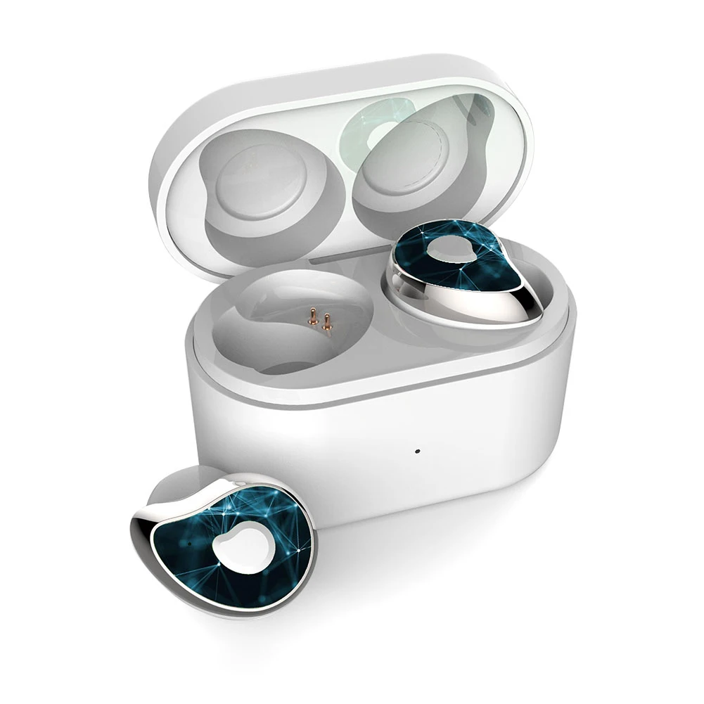 Sky TWS SE6 Bluetooth V5.0 наушники-капельки со стерео наушники для телефона HiFi бас шумоподавление с HD микрофоном для IOS и Andriod телефона - Цвет: Sky