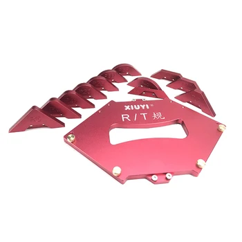 

New Router Table Corner Jig Radius Chamfer Profile Template Kits Aluminium Alloy for Woodworking Trimming Tool Set Wood Tools