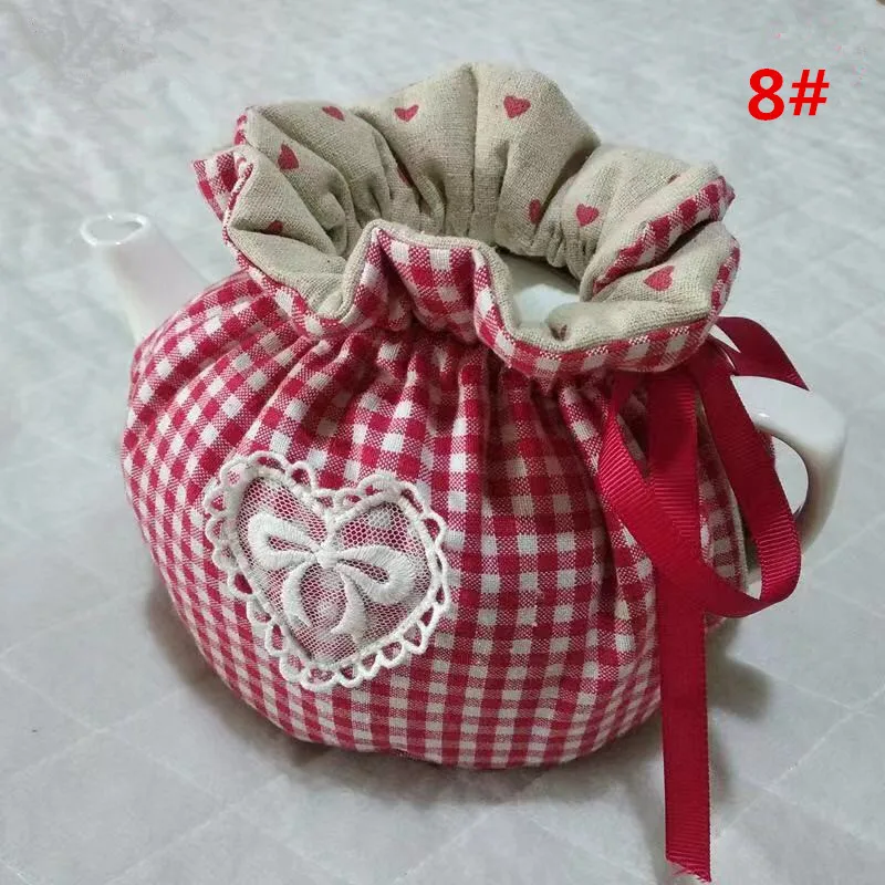 Navy Style Blue And White Porcelain Printed Cotton Teapot Keep WarmHome Decorative Teapot Dust-proof Cover