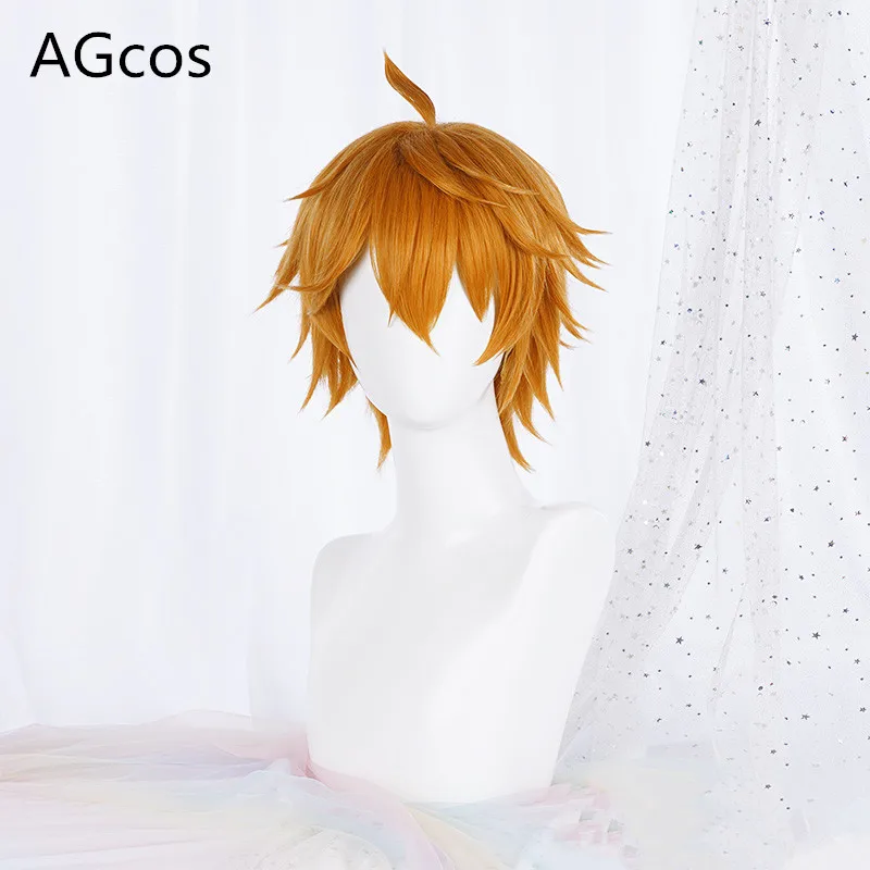 

Genshin Impact Tartaglia Cosplay Wig Christmas Cos Yellow Hair