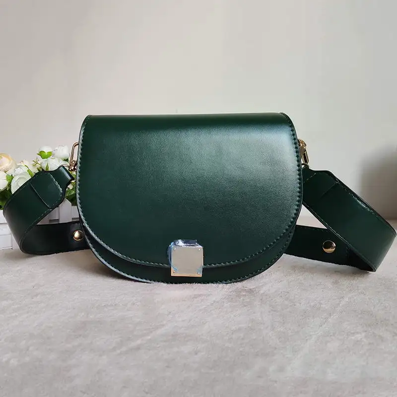 green Mododiino Маленькая седельная сумка винтажная женская сумка мягкая из искусственной кожи Сумка через плечо Новая Элегантная сумка на плечо сумка-мессенджер с замком DNV1057a - Цвет: green