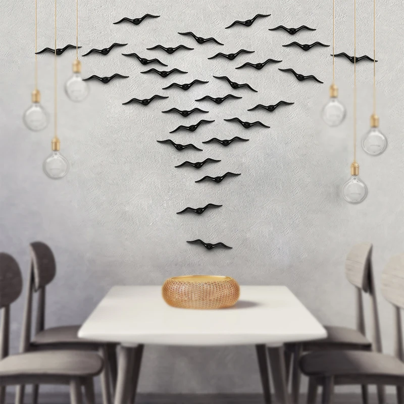 Nordic Ceramic Peace Dove Wall Hanging Modern Minimalist Living Room Bedroom TV Background Hotel Cafe Wall Stereo Decorations