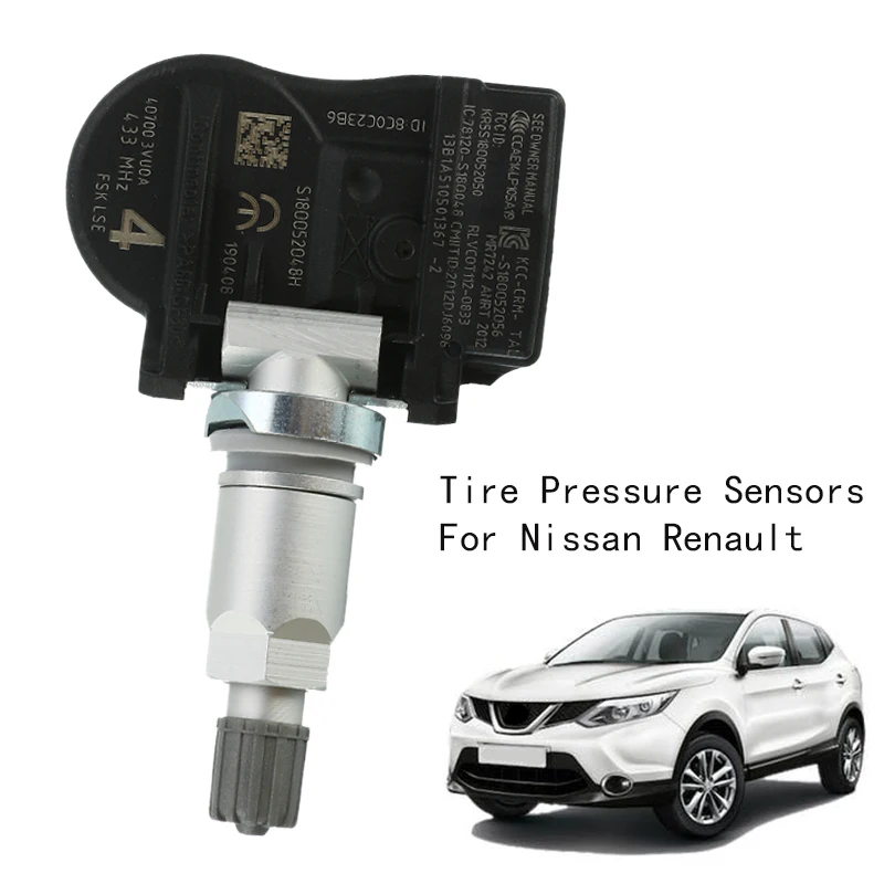 Автомобильный TPMS 407003VU0A датчик давления в шинах для Nissan NOTE QASHQAI TIIDA хэтчбек для Renault ESPACE V KOLEOS 433 МГц аксессуары