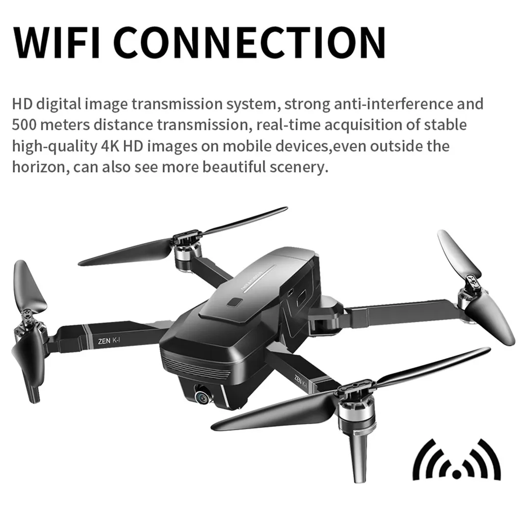 VISUO ZEN K1 Дрон gps 5G Wifi FPV 4K 720P двойная камера бесщеточный складной Радиоуправляемый квадрокоптер RTF Радиоуправляемый вертолет Дроны с камерой HD