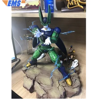 

12" Statue Dragon Ball Z Bust Megamind Cell Full-Length Portrait Universe Boss GK Action Collectible Model Toy BOX 30CM Z2587