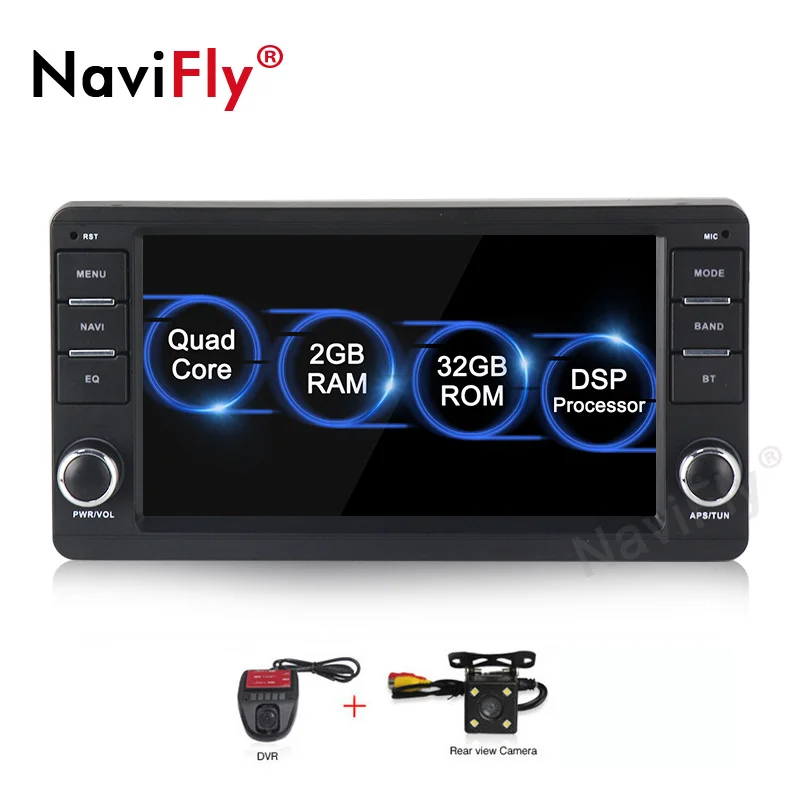 2GB-32GB-Camera-DVR NaviFly 2 ГБ+ 32 ГБ DSP Android 9,0 Автомагнитола gps для Mitsubishi outlander lancer 2010 2012 2013 с wifi 7 дюймов без DVD - Цвет: 2GB-32GB-Camera-DVR