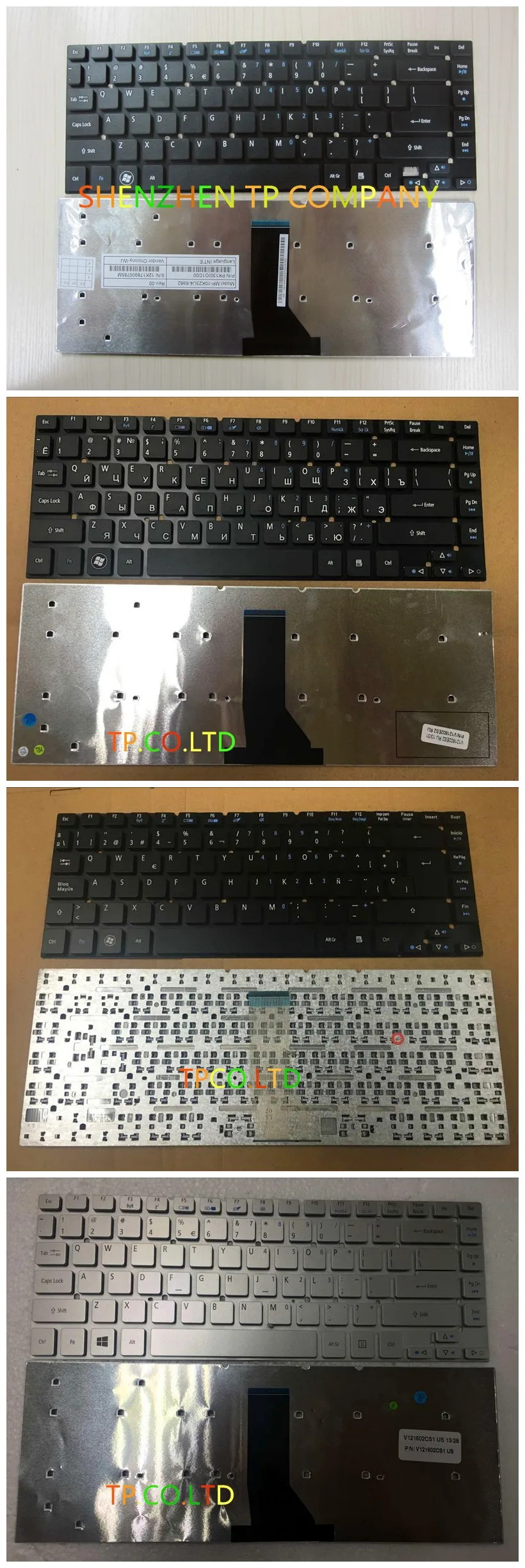 Английская/испанская/Русская клавиатура для Acer Aspire V3-431 V3-471 V3-471G E1-470 E1-470P E1-470PG 3830