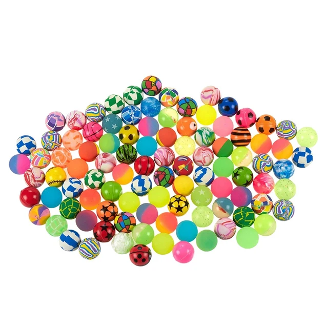 100Pcs Kids Magic Bouncy Jumping Floating Bouncing Balls Rubber For Children Summer Water Pools Toys 1