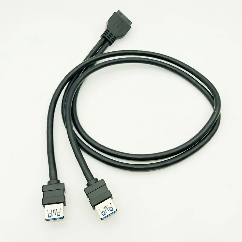 USB 3.0 20 контактный кабель передней панели USB3.0 Hub 3 0 с двумя портами Мама