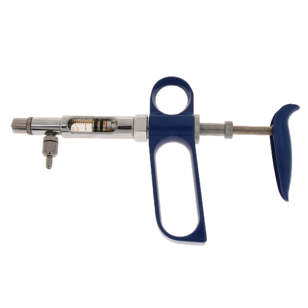 

Pet Syringe Vaccine Injection Reusable Medicine 2ml Continuous Adjustable