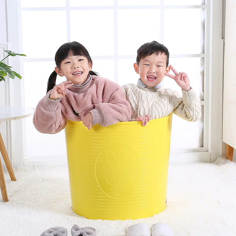 

Children Bath Bucket Baby Temperature Tub Thick Plastic Infant Bath Barrel Bath Bucket CHILDREN'S Bathtub