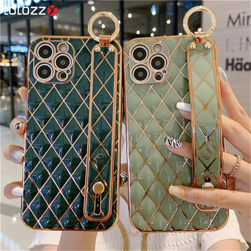 Роскошный чехол-подставка с металлическим покрытием для iPhone 13 Pro Max 12 11 XR XS X Mini SE 7 8