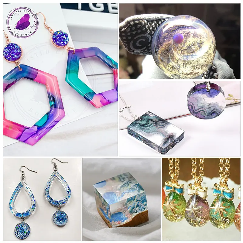 Resin Epoxy Casting Silicone Molds Set UV Epoxi Jewelry DIY Tools Kits Resin Moulds For Jewellery Making Earrings Findings