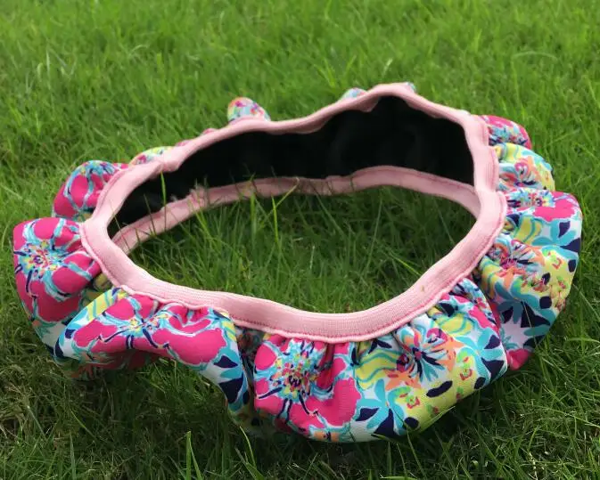 blue floral Дизайнерский чехол для автомобильных колес с подсолнухом, чехол для автомобильных колес с подсолнухом, неопреновый чехол для колес С КАКТУСОМ и полосками DOM109604 - Цвет: blue floral
