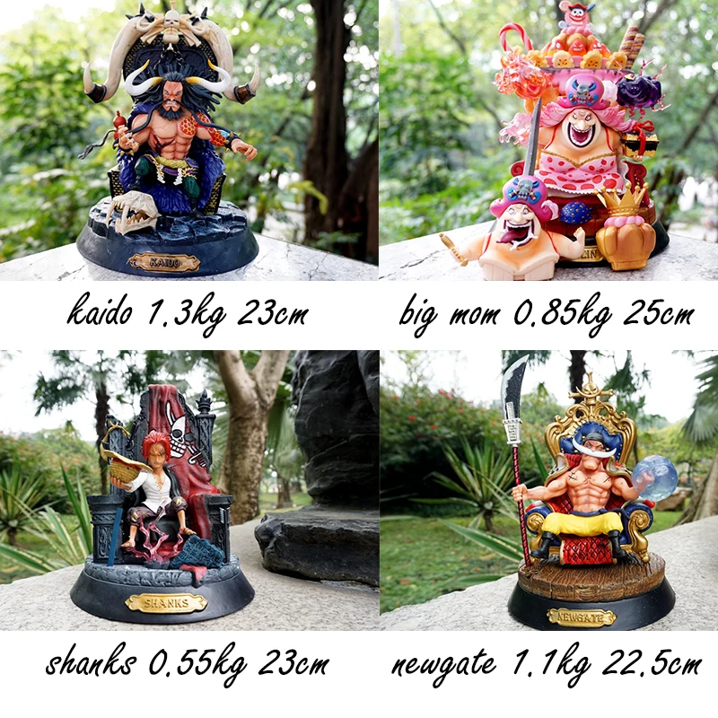 Экшн фигурки 23 см KAIDO BIGMOM SHANKS NEWGATE GK четвертый король аниме цельная фигурка ПВХ