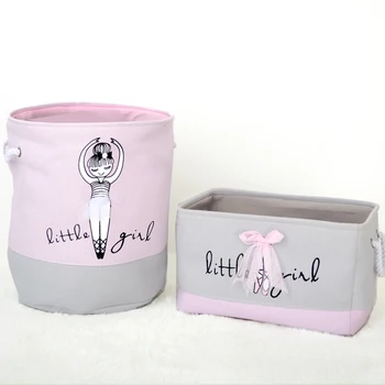 

Ballet Girl Folding Laundry Toys Basket Storage Barrel Laundry Basket Bucket Laundry Organizer Desktop Organization