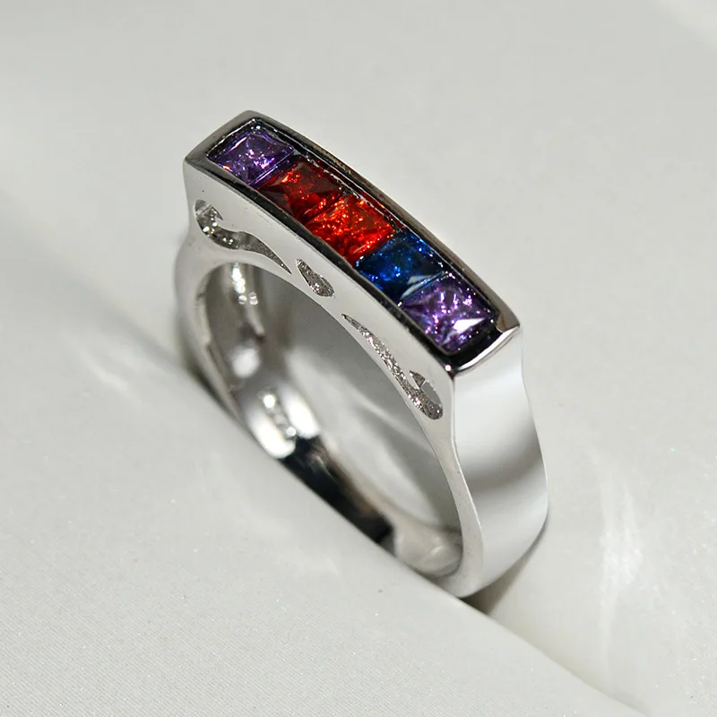 Винтажные богемные кольца для женщин, вечерние Обручальные кольца в стиле ретро с фиолетовым цирконием, дерево, Кора, цветок, ювелирные изделия Z3M292