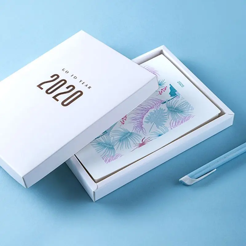 OOTDTY Leaf Agenda планировщик Органайзер B6 ежедневный блокнот горизонтальная линия сетка руководство