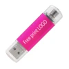 TEXT ME free custom made LOGO Pen Drive Usb Flash Drive 8GB 16GB 64GB 128GB OTG Smart Phone Cle Usb Stick 2.0 32GB Pendrive ► Photo 3/6