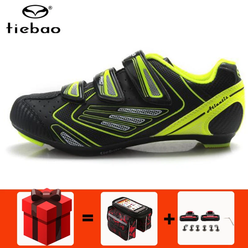 green TB36-B1521 TIEBAO/Мужская обувь для велоспорта; bicicleta sapatilha ciclismo; велосипедная обувь; zapatillas deportivas hombre; велосипедные кроссовки; женские кроссовки - Цвет: green TB36-B1521