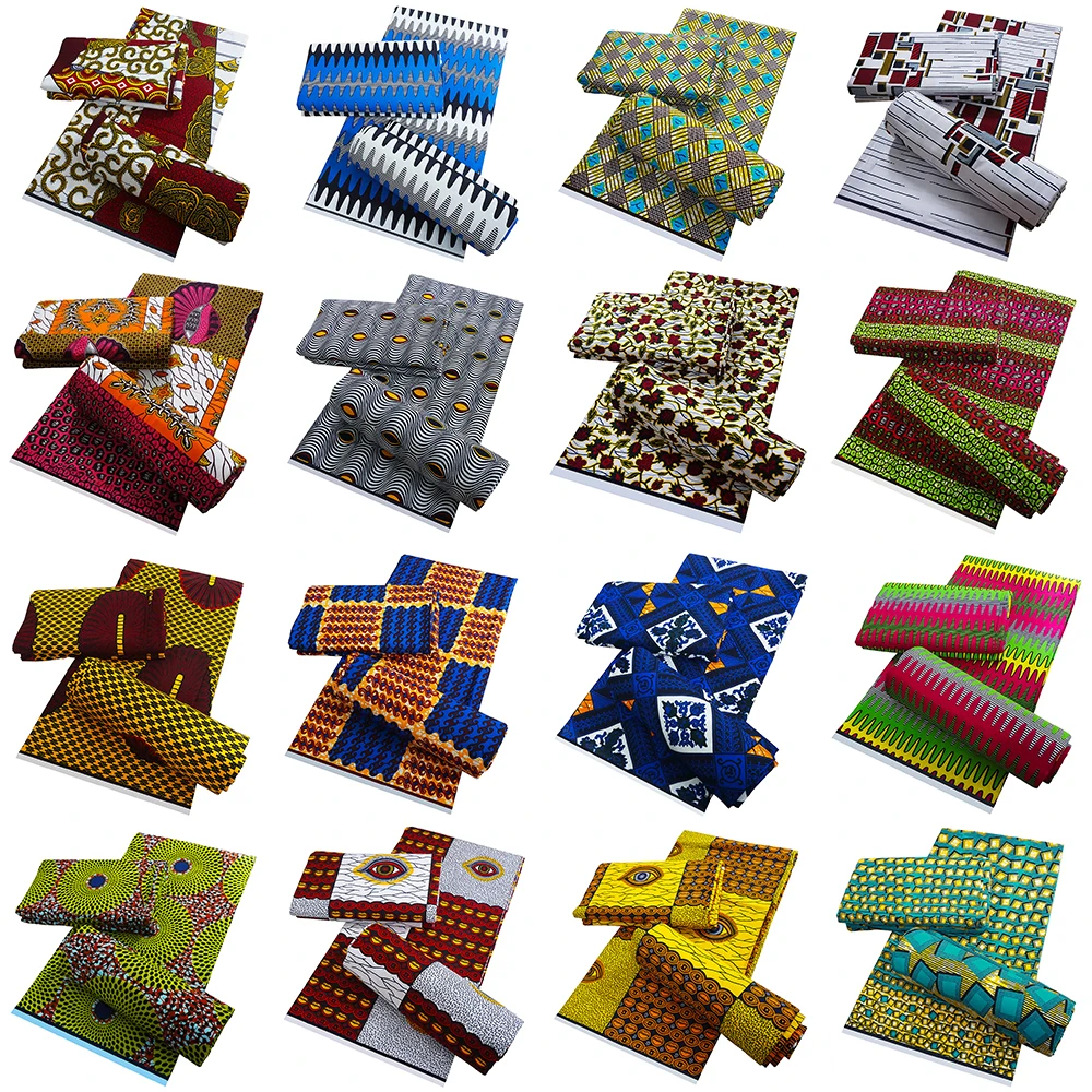 Африканские настоящие Восковые Блоки принты настоящий стиль Анкара Ткань 6 ярдов