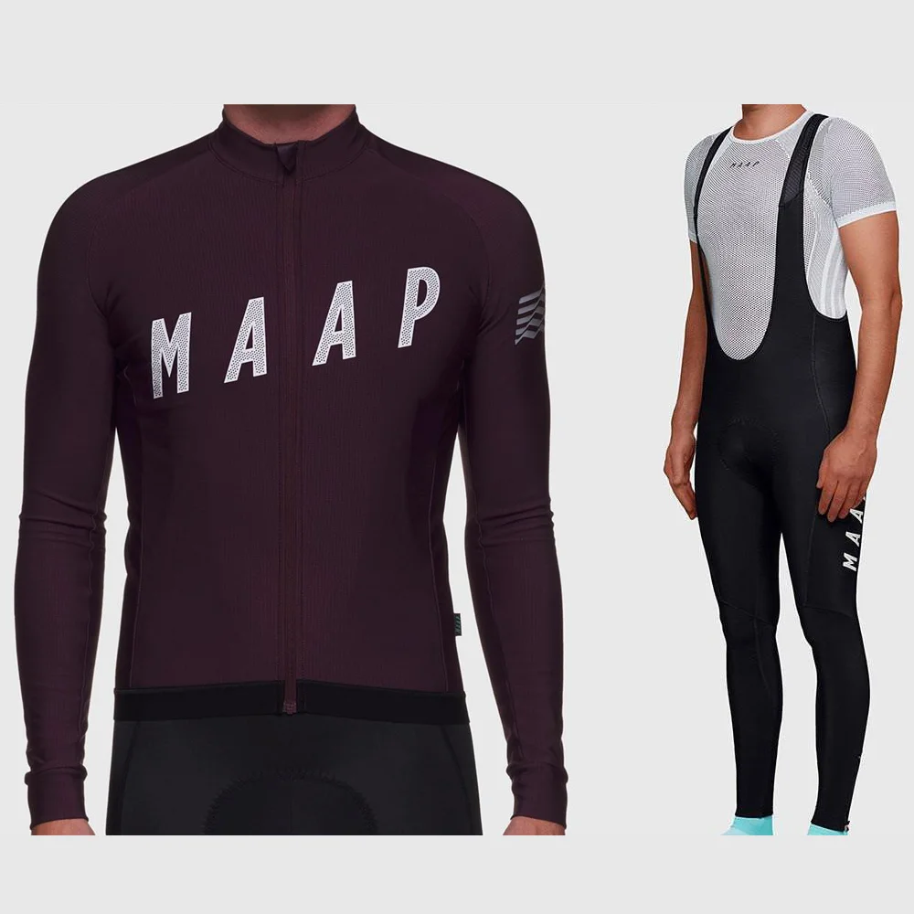 MAAP, зимняя одежда для велоспорта из теплого флиса, одежда для велоспорта MTB, трикотажные комплекты для велоспорта, мужские комплекты для велоспорта QY069