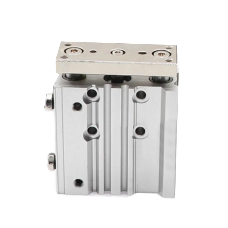 

1pc Pneumatic Cylinder Silver Compact Guide Drive Tools Parts For MGPM12-30Z