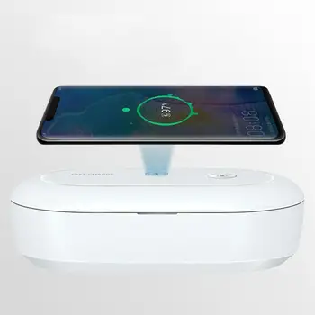 

Mobile Phone wireless charger Sterilizer 5V 2A 10W Multi Function Ultraviolet Disinfection Box Cleanser Max 6.5inch Cell Phone
