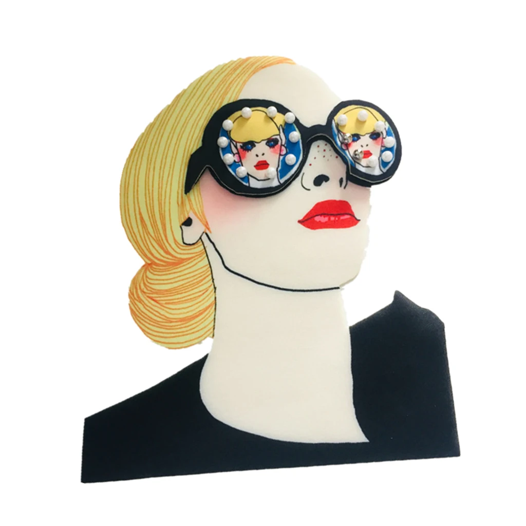 Girl Pattern 3D Design Cloth Patch Sew on Sticker for Clothing Jacket Decor