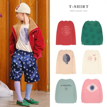 

Autumn and winter ins children's clothing cotton printing long children's T-shirt boys and girls long-sleeved T-shirt