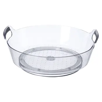 

1Pc Slide-proof Tray Kitchen Turnplate for Kitchen Home Desktop