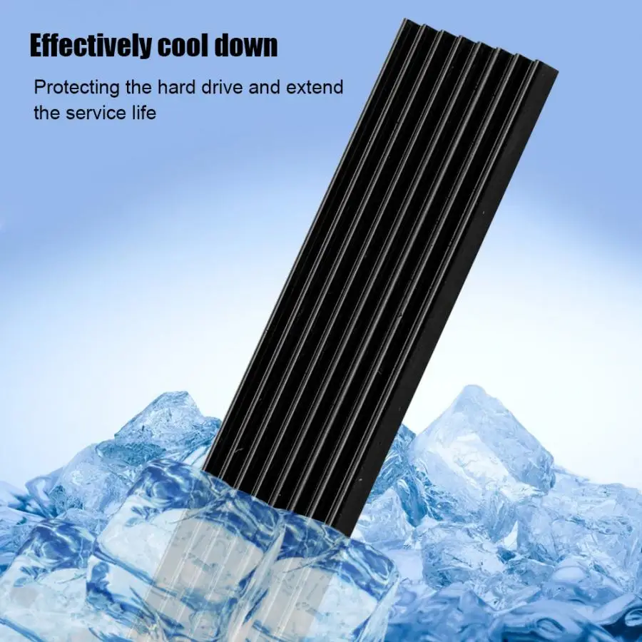 PCIE M.2 2280 SSD Solid State Drive High-Speed Aluminum Alloy Heatsink Ultra-thin Cooling Fin 70x22x3mm