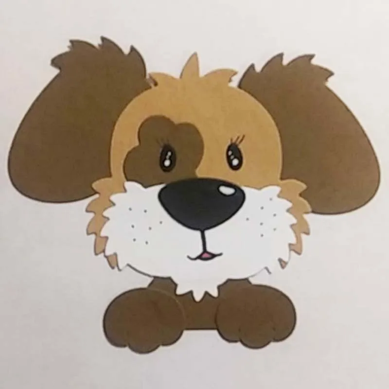 Металлические штампы с изображением гривы собаки для скрапбукинга альбома