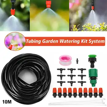 

10M Garden Irrigation Spray Automatic Self Watering Kits Flowers DIY Drip Irrigation System Adjustable Tubing Dripper