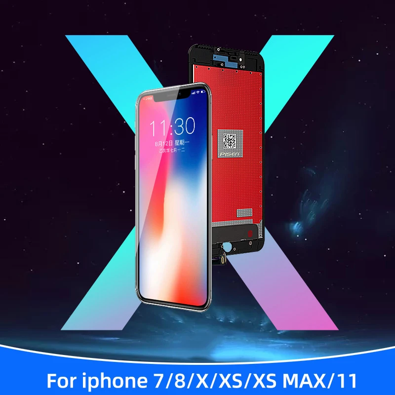 ЖК-дисплей для iPhone 7 8 plus OLED сенсорный экран дигитайзер сборка X XR 11 XS Max Замена