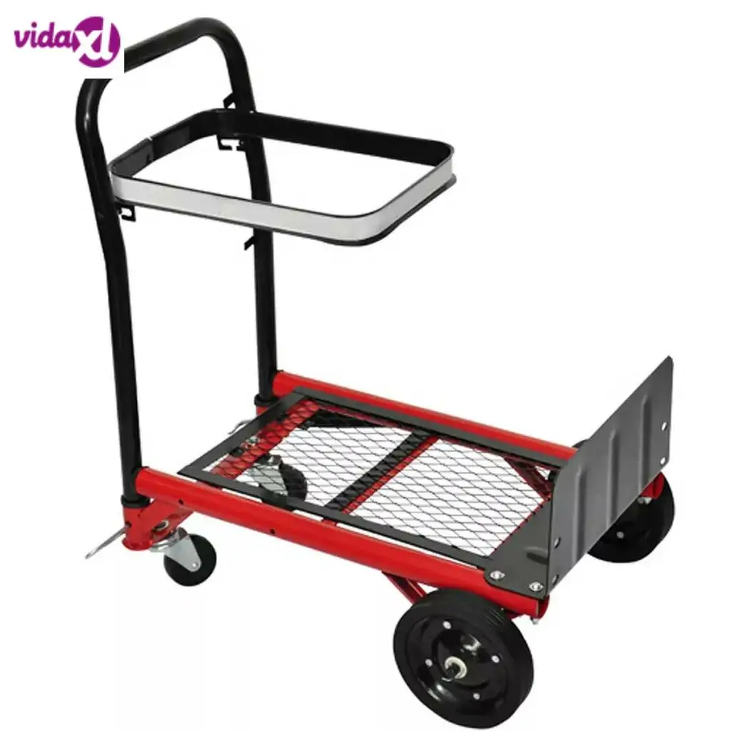 

VidaXL Collapsible Platform Trolley Outdoor Utility Wagon Trolley Cart For Gardens Camping Outdoor Activities Moving Thing V3