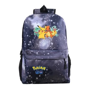 

Pokemon pikachu backpack Teenager Boys Girls Backpacks back to school gift backpack Charmander Squirtle Bulbasaur school bags