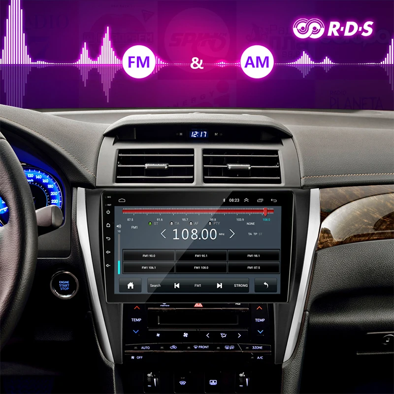 4G Wifi Android 8,1 Автомагнитола для Toyota Camry 8 50 55 2012- 2G+ 32G coche плееров навигация gps головное устройство+ рамка RDS DSP