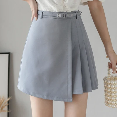 4 цвета новинка летнее торжественное плиссированная юбка Женский слово с высокой