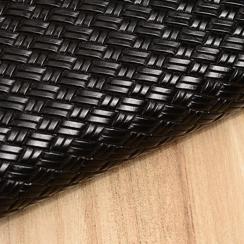 

1221 Woven Pattern Cowhide Clutch New Style Men Clutch Bag Handbag