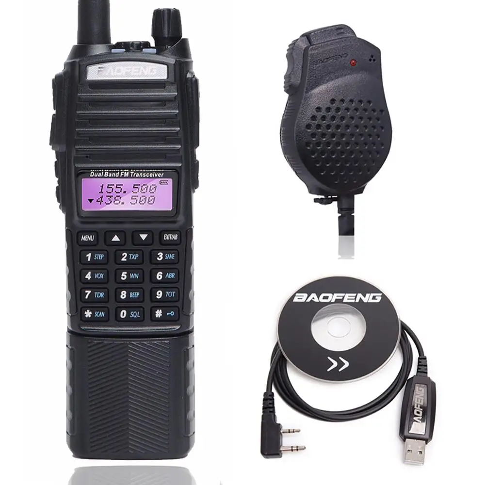 speaker Programming BaoFeng UV-82T amatuer двухполосная Портативная радиостанция vhf 220-260Mhz uhf полоса трехполосная рация ham Up Of UV-82 uv82 - Цвет: speaker Programming