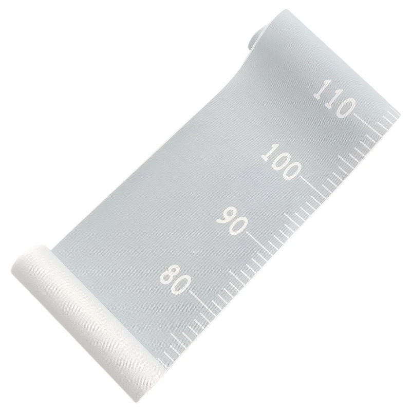 Height Growth Chart Ruler for Kids, Wall Wood Frame Canvas Room Decor 79x7.9in